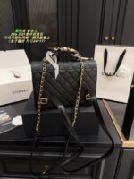 Chanel 25B Four-Leaf Clover Backpack Caviar Leather Versatile For Both Smart And Casual Looks - Image 2