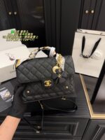 Chanel 25B Four-Leaf Clover Backpack Caviar Leather Versatile For Both Smart And Casual Looks - Image 8