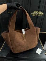 Yves Saint Laurent Hobo Suede Tote Bag Minimalist And Sophisticated, Lightweight And Stylish Spacious Capacity, Essential For Daily Commuting - Image 3