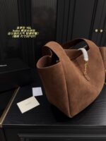 Yves Saint Laurent Hobo Suede Tote Bag Minimalist And Sophisticated, Lightweight And Stylish Spacious Capacity, Essential For Daily Commuting - Image 4