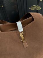 Yves Saint Laurent Hobo Suede Tote Bag Minimalist And Sophisticated, Lightweight And Stylish Spacious Capacity, Essential For Daily Commuting - Image 8