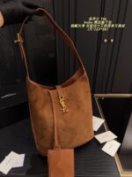 Yves Saint Laurent Suede Hobo Underarm Bag: Refined, Sophisticated, Vintage-Inspired, Lightweight. - Image 6