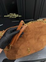 Yves Saint Laurent Jamie Suede Flap Bag Minimalist Style Leather-Chain Combination Lightweight And Shoulder-Friendly - Image 5