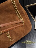 Yves Saint Laurent Jamie Suede Flap Bag Minimalist Style Leather-Chain Combination Lightweight And Shoulder-Friendly - Image 6
