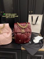 Chanel 24C 19 Series Black Backpack - Lambskin Diamond Quilting, Chain Straps, Generous Capacity - Image 15