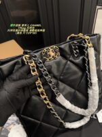 Chanel 19 Bag Upgrade Edition Lambskin Tote Shoulder/Handle Carry Commuter Essential Versatile Style - Image 6