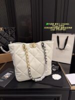Chanel 19 Bag Upgrade Edition Lambskin Tote Shoulder/Handle Carry Commuter Essential Versatile Style - Image 11
