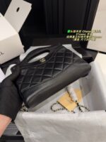 Chanel 31 Nano Handbag Classic Vintage Charm, Adorable Design Black And Gold Colourway Can Be Carried By Hand Or Worn Crossbody - Image 8