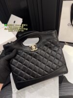 Chanel 31 Bag Handbag Classic Vintage Black And Gold Colourway Can Be Carried By Hand Or Worn Crossbody - Image 7