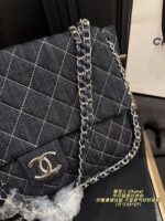 Chanel Denim Chain Tote Bag Stylish, Versatile, And Exuding Elegance - Image 6