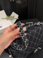 Chanel Denim Chain Tote Bag Stylish, Versatile, And Exuding Elegance - Image 9