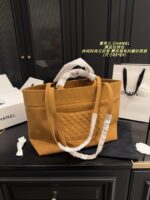 Chanel Suede Tote Bag Casual Chic With A Velvety Texture - Image 2