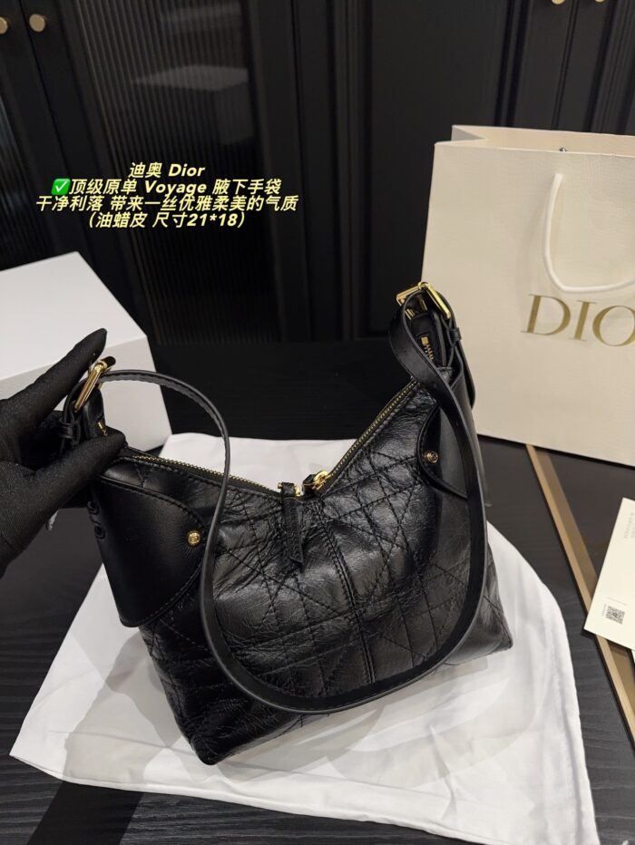 Dior Voyage Underarm Handbag Elegant, Soft, Effortlessly Chic - Image 3