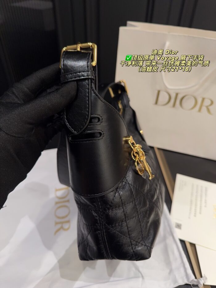 Dior Voyage Underarm Handbag Elegant, Soft, Effortlessly Chic - Image 4
