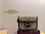 Gucci 1955 Crystal-Studded Saddle Bag Timeless Versatility Stylish And Edgy When Worn