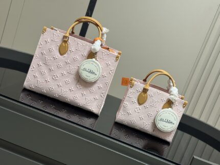 Louis Vuitton Onthego Denim Tote Bag Elegant Denim Design