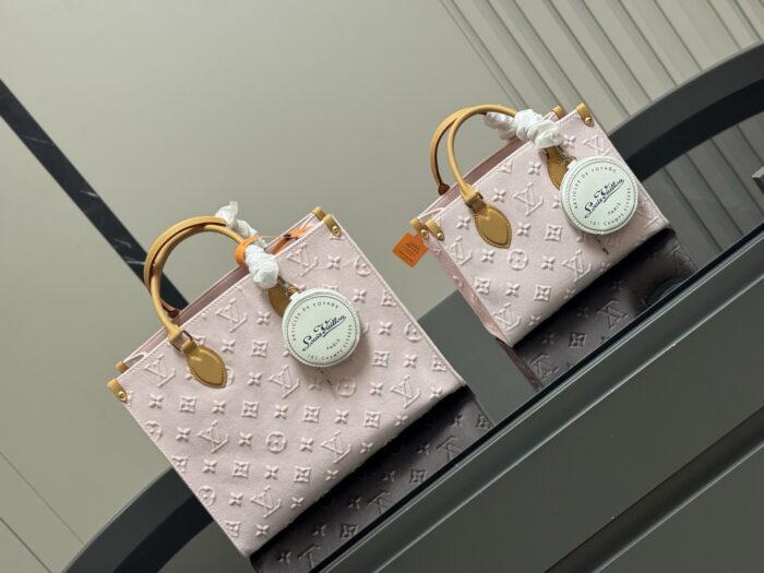 Louis Vuitton Onthego Denim Tote Bag Elegant Denim Design - Image 2