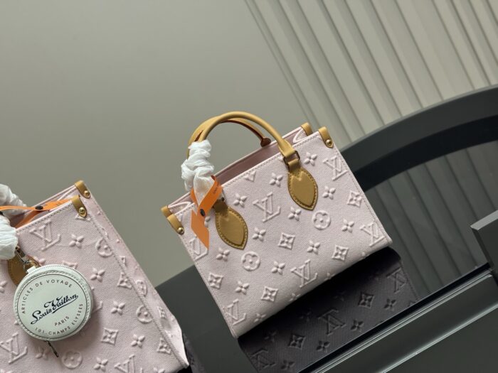 Louis Vuitton Onthego Denim Tote Bag Elegant Denim Design - Image 8