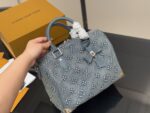 Louis Vuitton Keepall 30 Denim Blue Pillow Bag - Image 2
