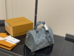 Louis Vuitton Keepall 30 Denim Blue Pillow Bag - Image 5