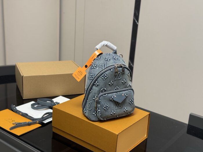 Louis Vuitton Denim Mini Backpack Versatile And Adorable Little Bag - Image 1