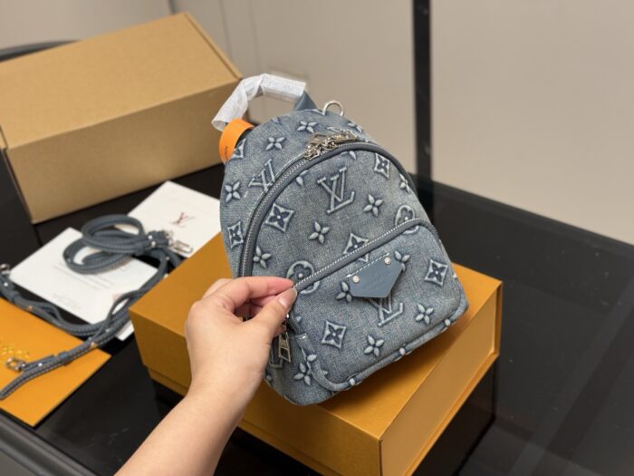 Louis Vuitton Denim Mini Backpack Versatile And Adorable Little Bag - Image 2