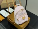 Louis Vuitton Denim Mini Backpack Pink Versatile Carry Option Adorable And Practical Little Bag - Image 5