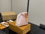 Louis Vuitton Denim Mini Backpack Pink Versatile Carry Option Adorable And Practical Little Bag - Image 7