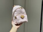 Louis Vuitton Denim Mini Backpack Pink Versatile Carry Option Adorable And Practical Little Bag - Image 9