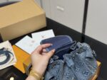 Louis Vuitton Odyssée Handbag 2025 Runway Collection Retro-Chic Monogram Denim Leather - Image 3