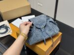 Louis Vuitton Odyssée Handbag 2025 Runway Collection Retro-Chic Monogram Denim Leather - Image 5