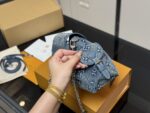 Louis Vuitton Odyssée Handbag 2025 Runway Collection Retro-Chic Monogram Denim Leather - Image 7