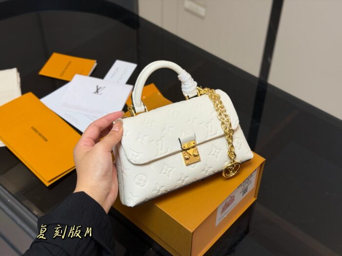 Louis Vuitton Nano Madeleine Mini Princess Bag With Dual Chains For Diy Customisation, Full-Grain Taurillon Leather - Image 2