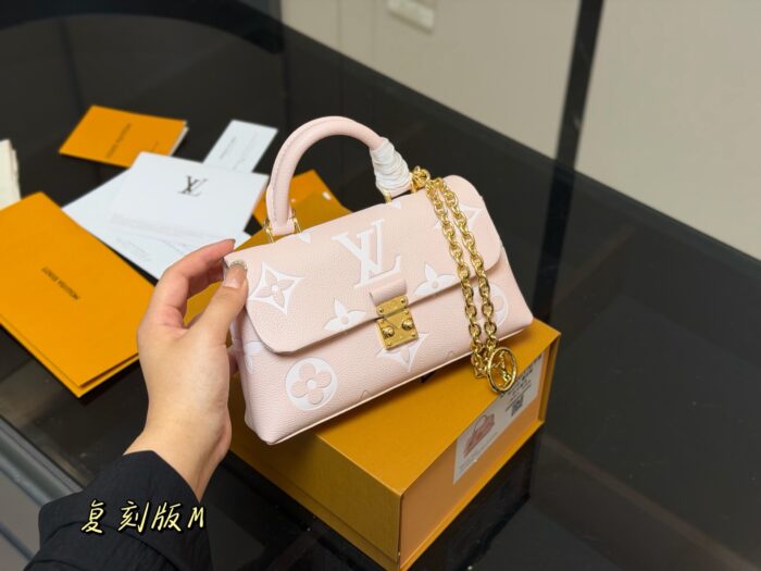 Louis Vuitton Nano Madeleine Mini Princess Bag With Dual Chains For Diy Customisation, Full-Grain Taurillon Leather - Image 3