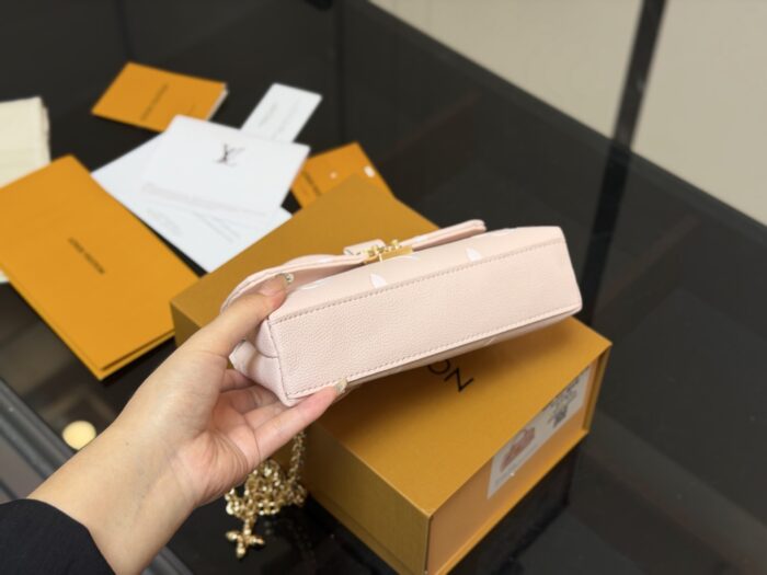 Louis Vuitton Nano Madeleine Mini Princess Bag Two-Section Chain Diy Full-Grain Taurillon Calf Leather - Image 7