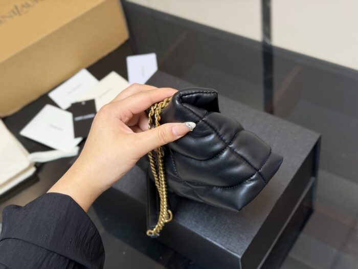 Yves Saint Laurent Loulou Puffer Quilted Lambskin Cloud Bag - Image 6