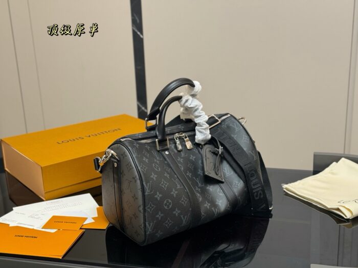 Louis Vuitton Keepall New Pillow Bag Genuine Leather Unisex Style - Image 2