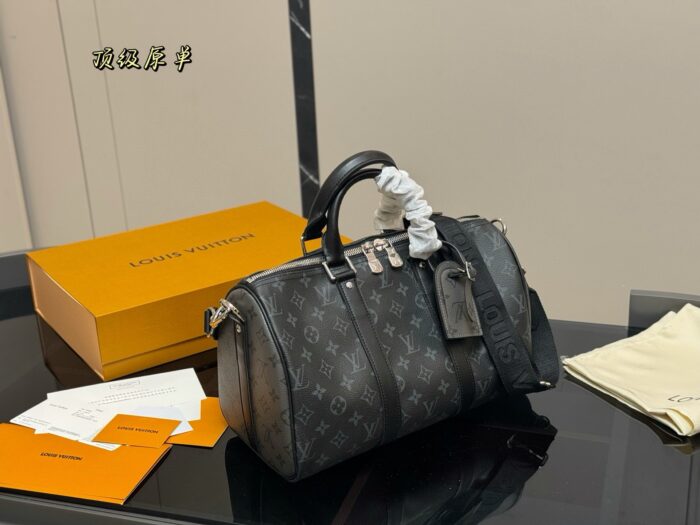 Louis Vuitton Keepall New Pillow Bag Genuine Leather Unisex Style - Image 5