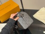 Louis Vuitton Keepall New Arrival Black & Grey Monogram Contrast Colour Pillow Bag Unisex Style - Image 7