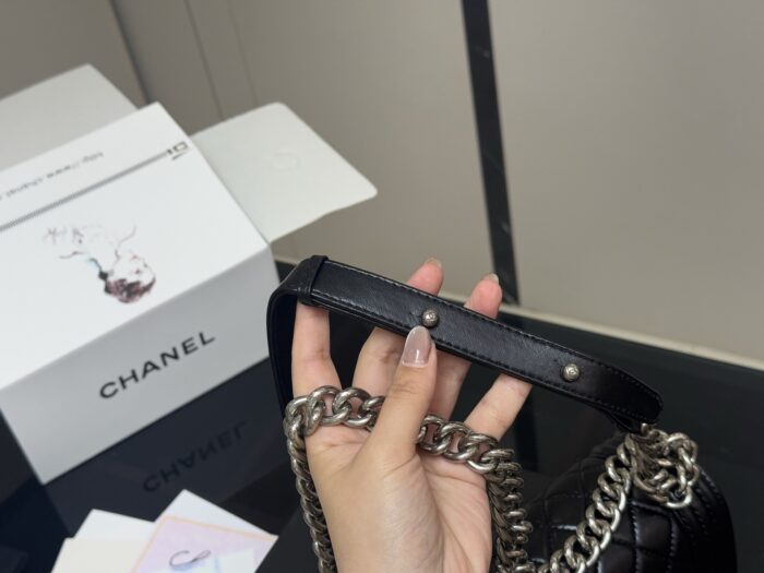 Chanel Leboy Mum Bag Lambskin Texture High Quality With Foldable Box - Image 3