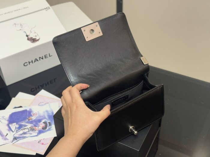 Chanel Leboy Mum Bag Lambskin Texture High Quality With Foldable Box - Image 4
