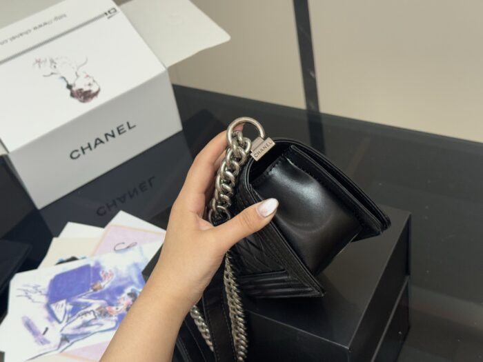 Chanel Leboy Mum Bag Lambskin Texture High Quality With Foldable Box - Image 6