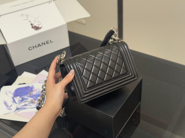 Chanel Leboy Mum Bag Lambskin Texture High Quality With Foldable Box - Image 7