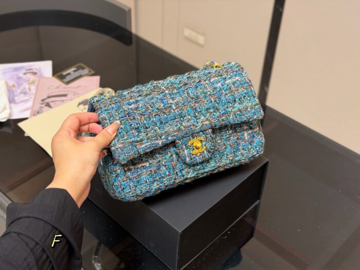 Chanel Cf Series New Wool Chain Bag - Image 5
