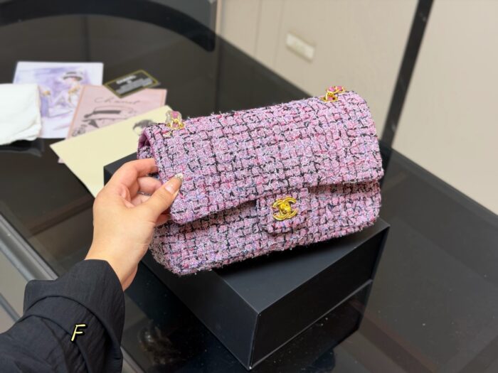 Chanel Cf Series New Wool Chain Bag - Image 7