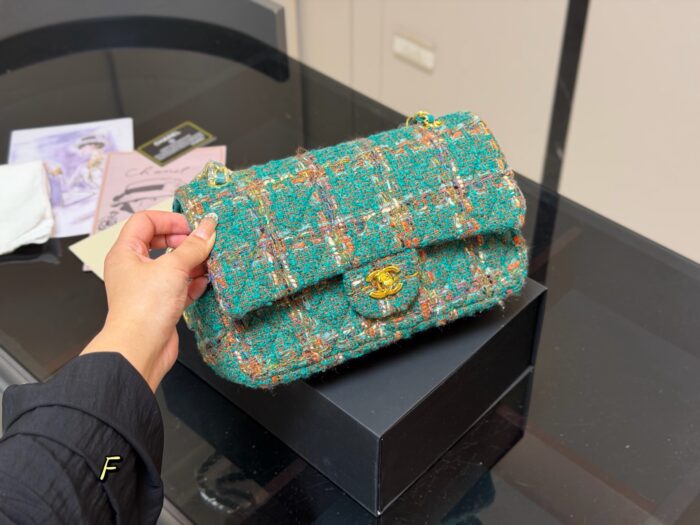 Chanel Cf Series New Wool Chain Bag - Image 9