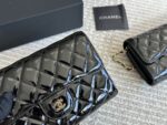 Chanel Patent Leather Woc Fortune Bag Crossbody Or Shoulder Strap With Retractable Chain Compact Yet Surprisingly Spacious - Image 4