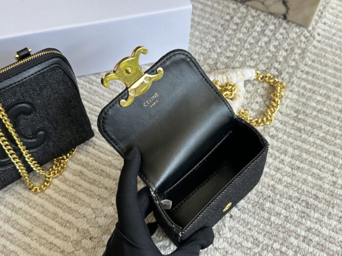 Celine Mini Arc De Triomphe New Collection Multi-Material, Multi-Colour Mini Handbag - Image 8