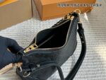 Louis Vuitton New Black Full-Leather Horn Bag With Leather-Wrapped Chain - Understated, Timeless, Perfect For Autumn/Winter - Image 7
