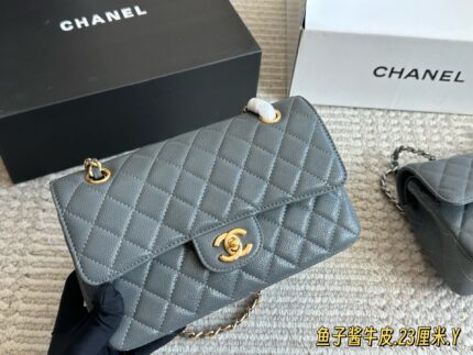 Chanel Cf Series Caviar Calfskin Diamond Quilted Chain Bag - Enhanced Edition With Full Packaging